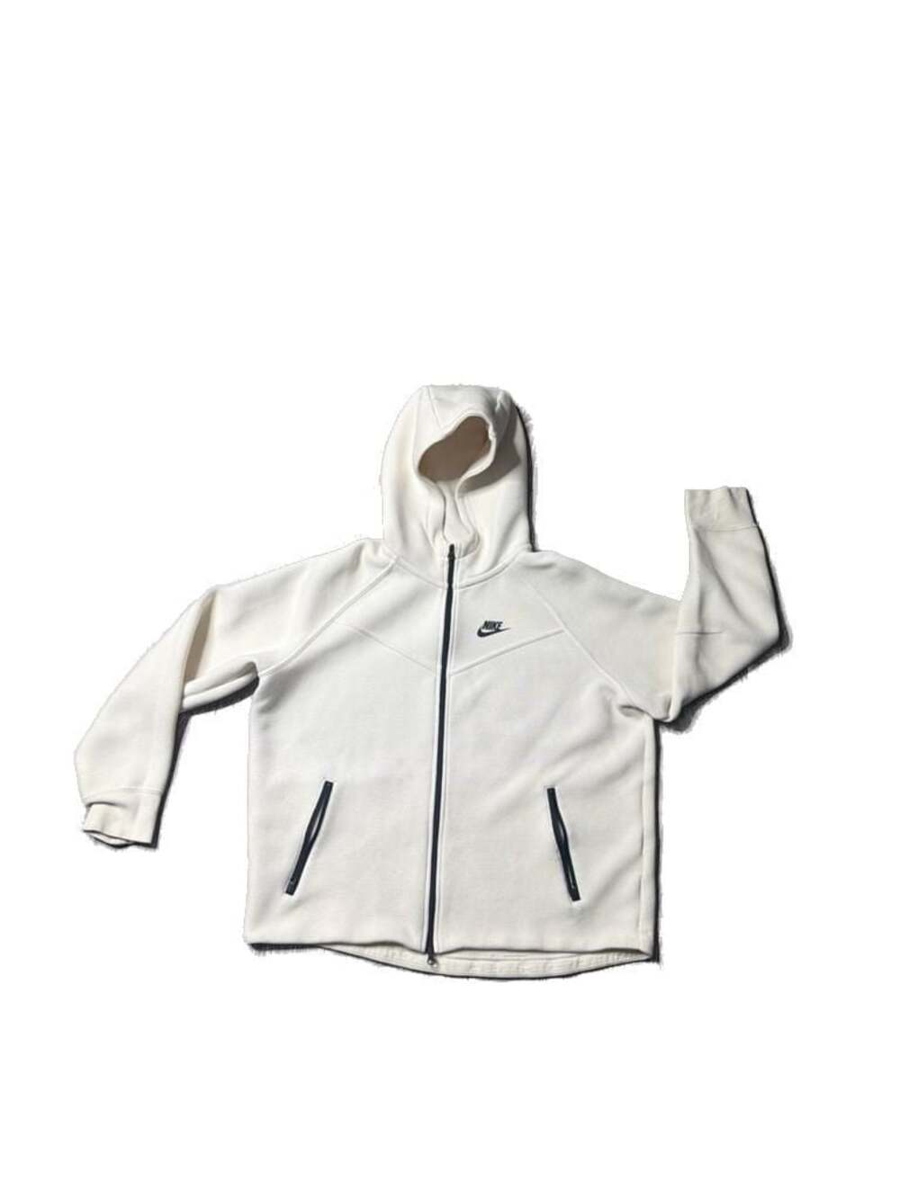 Nike Women’s  Sportswear Tech Fleece Windrunner Full-Zip Hoodie - Sail/White